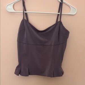 Kimchi Blue Mauve Spaghetti Strap Cowl Neck Tank
